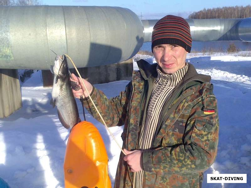 Николаенков Сергей, канальный сомик добытый в Десногорске