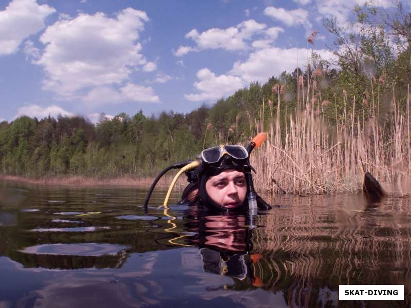 Моргунов Роман, в перерыве перед следующим дайвов