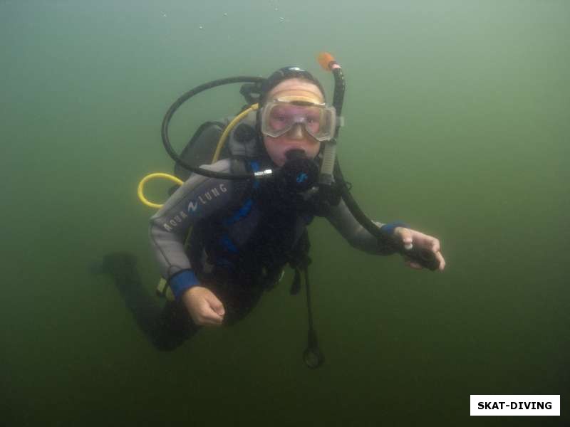 Кругликов Глеб, на глубине 4 метра