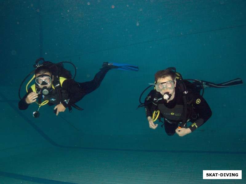 Анищенко Дмитрий, Мануев Алексей, два друга, два акваланга - система парной страховки под водой