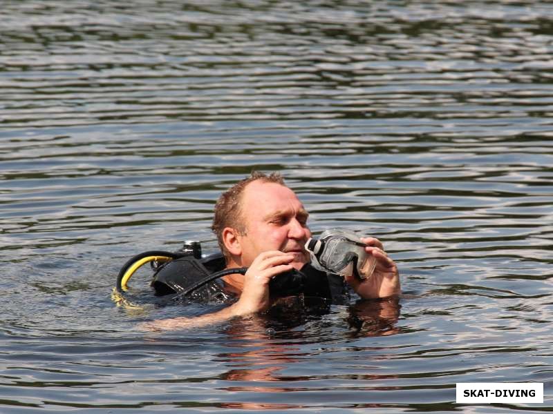 Зимин Алексей, маска упорно потела...