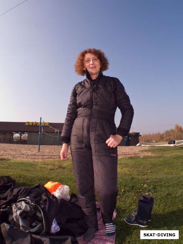 Симутенкова Ирина, первая женщина дайвер сухого костюма в клубе СКАТ
