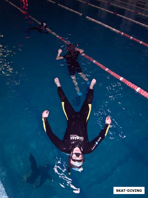 Петрухин Дмитрий, кое что идет в подводную охоту из фридайвинга - умение отдыхать на поверхности