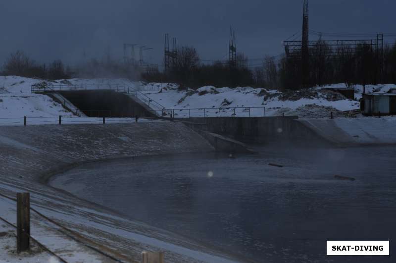 чаша первого сброса воды в десногорске