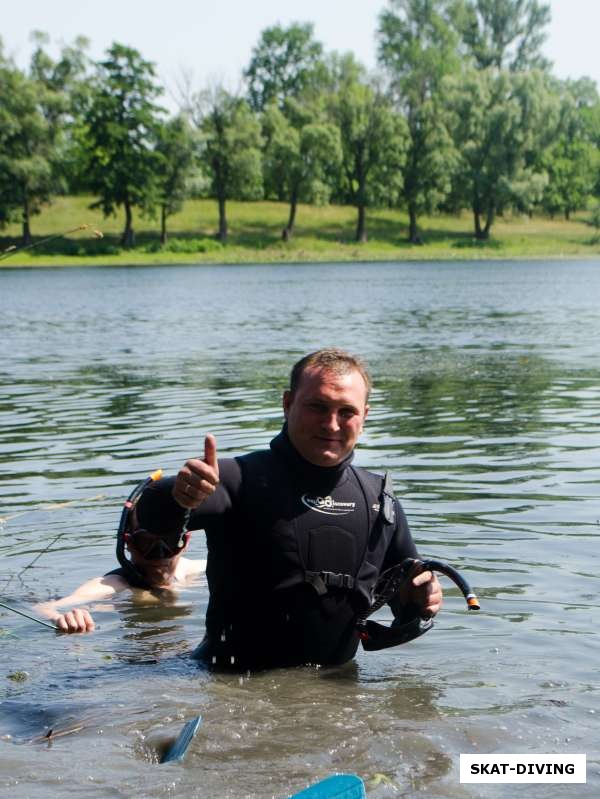 Глебов Дмитрий, нырять на 10-ку в теплой и прозрачной воде понравилось