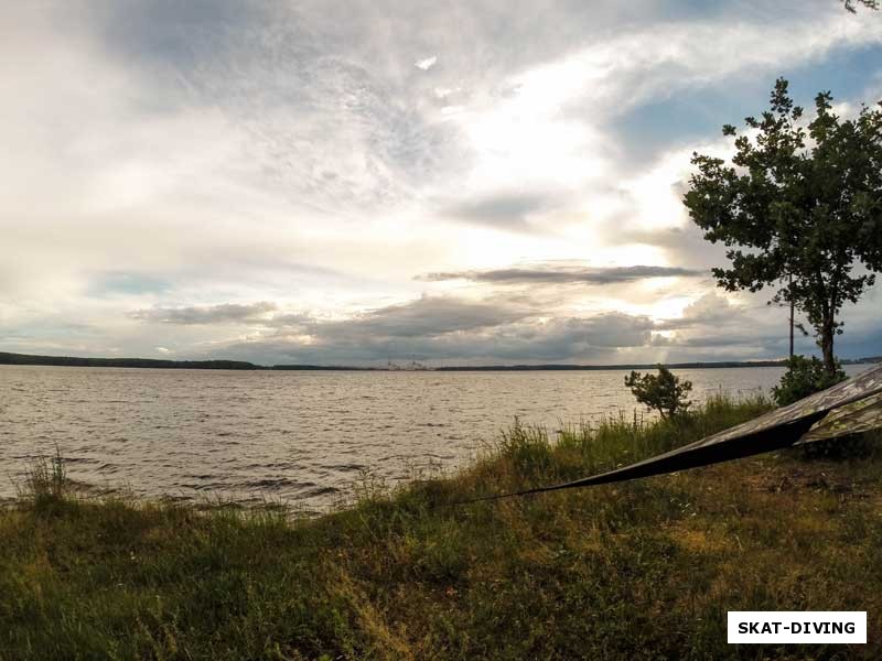 Кукуевский мыс Десногорского водохранилища, напротив САЭС