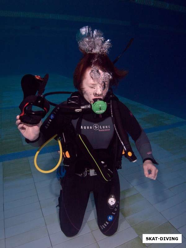 Дьячкова Евгения, плавание без маски - обязательный стандарт начального уровня подготовки аквалангиста