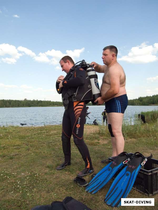 Емельянов Алексей, Горбачев Геннадий, помощь напарника в таких условиях, как никогда кстати