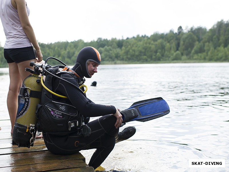 Зайцева Елена, наш одержимый Open Water дайвер скоро установит рекорд по количеству дайвов в местных водоемах