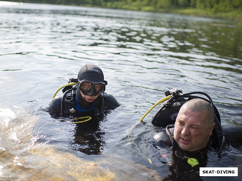 Щербаков Владислав, Гриненко Роман, партнеры в бизнесе, партнеры под водой