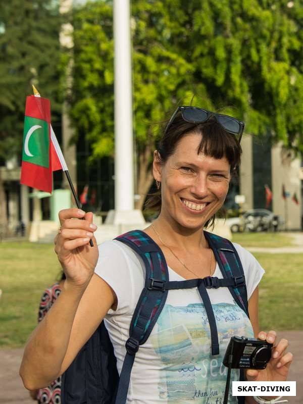 Анашкина Оксана, присоединяется к праздничной атмосфере Мальдивской столицы