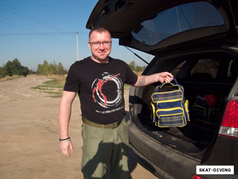 Ардашев Максим, некоторые подвохи вместо правильной сумки для снаряги используют школьный рюкзак