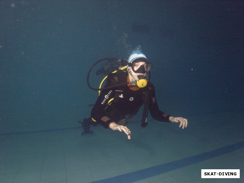 Манушевич Виктория, плавать под водой в невесомости очень интересно и необычно