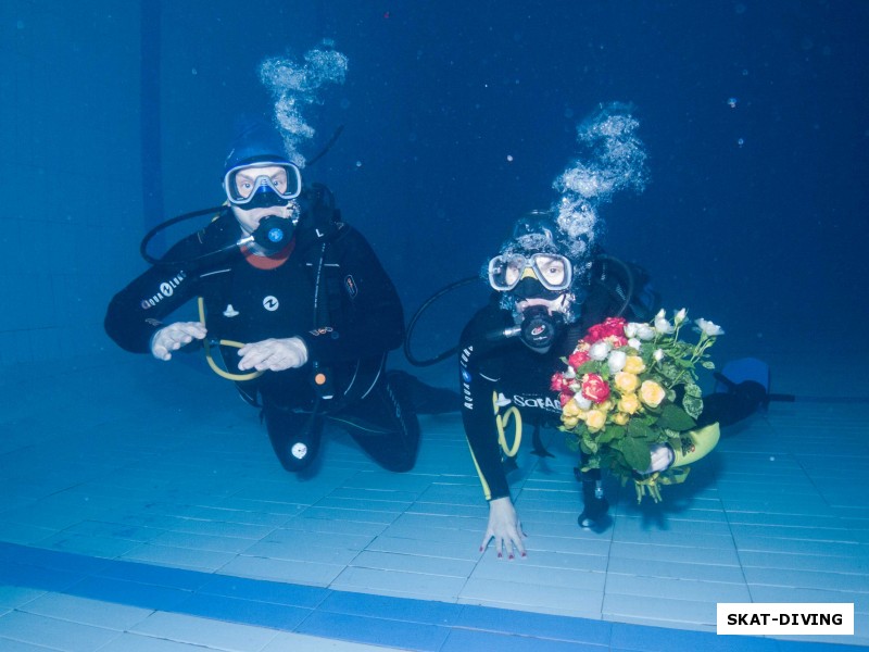 Николаев Андрей, Богданова Олеся, ну вот и закончилось романтическое свидание под водой