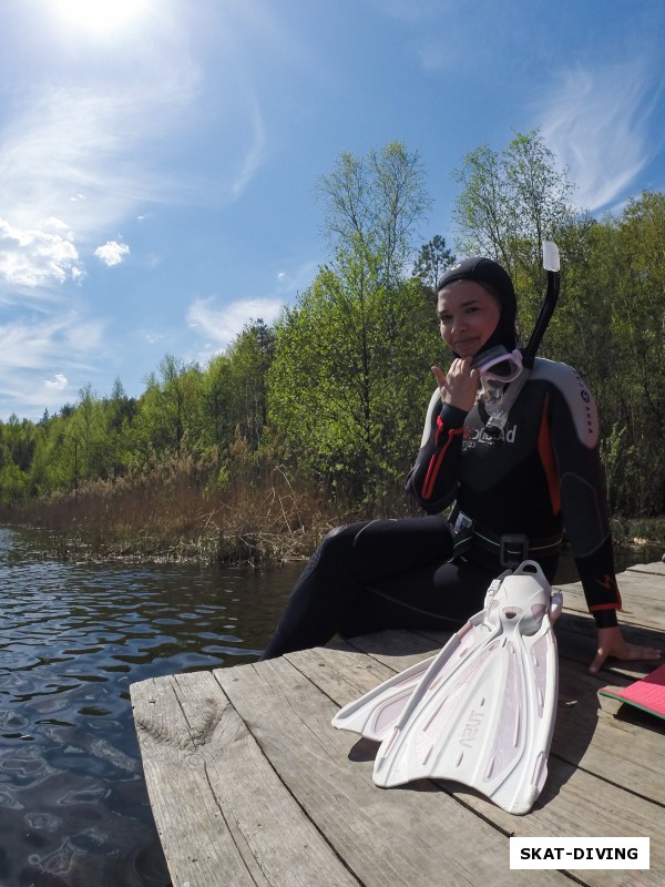 Красюк Мария, пока ничего не случилось в воде можно и фотографу попозировать