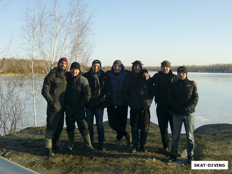 Брянск, Новозыбков и Гомель на подледной нырялке, Романов Артем, Шикун Александр, Михно Сергей, Спасов Дмитрий, Бардак Вадим, Закружный Александр, Кучев Юрий