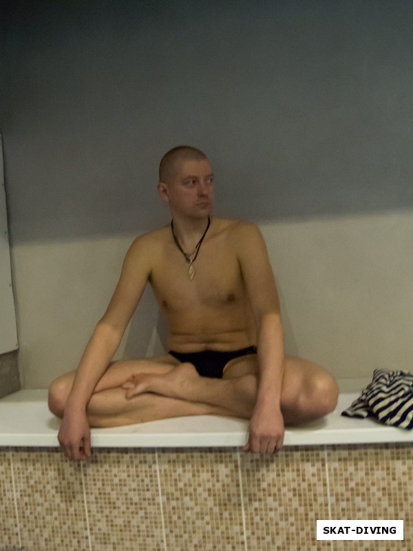 Шукста Игорь, и его йогический настрой перед длинным нырком