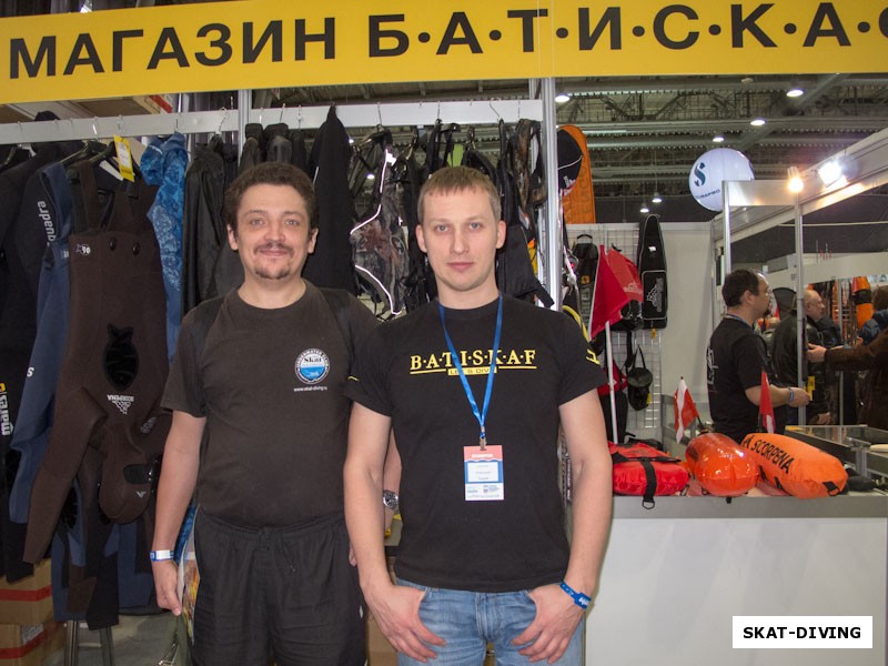 Понкратов Сергей, с коллегой из питерского БАТИСКАФА