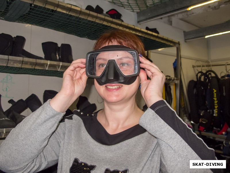 Шульженко Ирина, маска – это наше «окно» в подводный мир