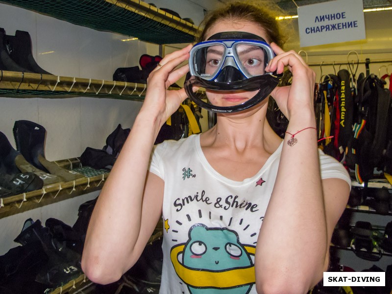 Авдеева Татьяна, маска – это наше окно в подводный мир!