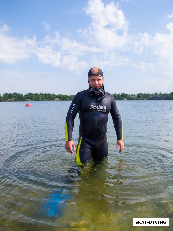 Слудников Иван, приехал завершить открытую воду по курсу «OWD» поздравляем