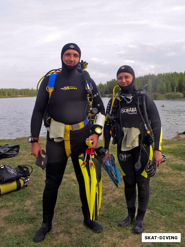 Красный Валерий, Клименченко Екатерина, уже проверенная временем подводная пара достала не мало мусора в тот день