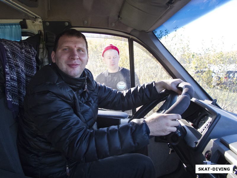 Зайцев Антон, Шукста Игорь, спасибо Антону, что довез нас до Десногорского водохранилища