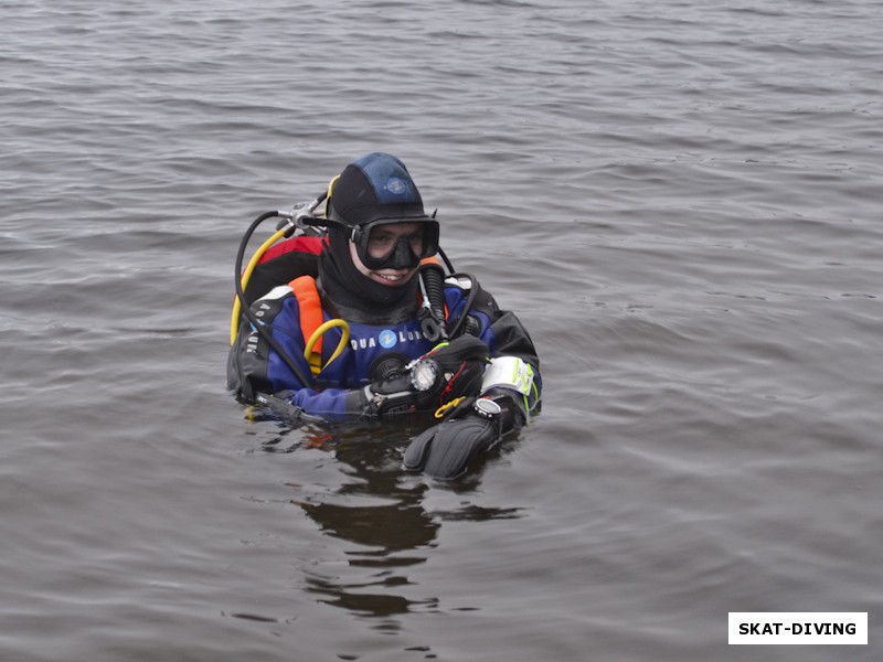 Федорук Дмитрий, записывает на слэйт курсы для навигации и снова радуется, несмотря на холодную воду