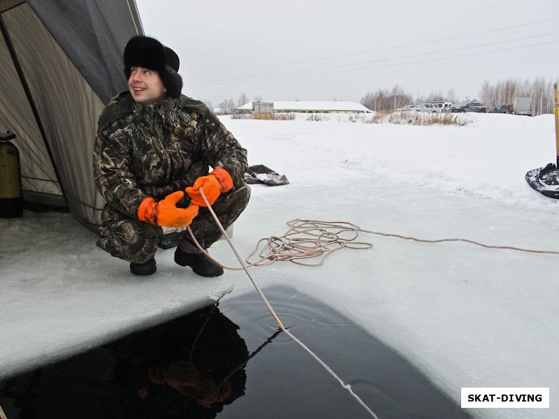 Азаркин Юрий, понырял, постраховал, добро пожаловать в ICE DIVING