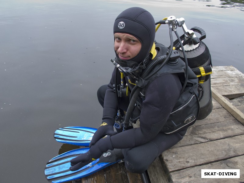 Мелешкин Николай, решил примкнуть к лагерю SCUBA-ныряльщиков на время весеннего запрета подводной охоты