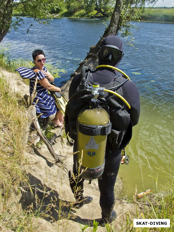 Романова Галина, встреча у воды двух выездных субкультур: «SCUBA» и «отдых на берегу»