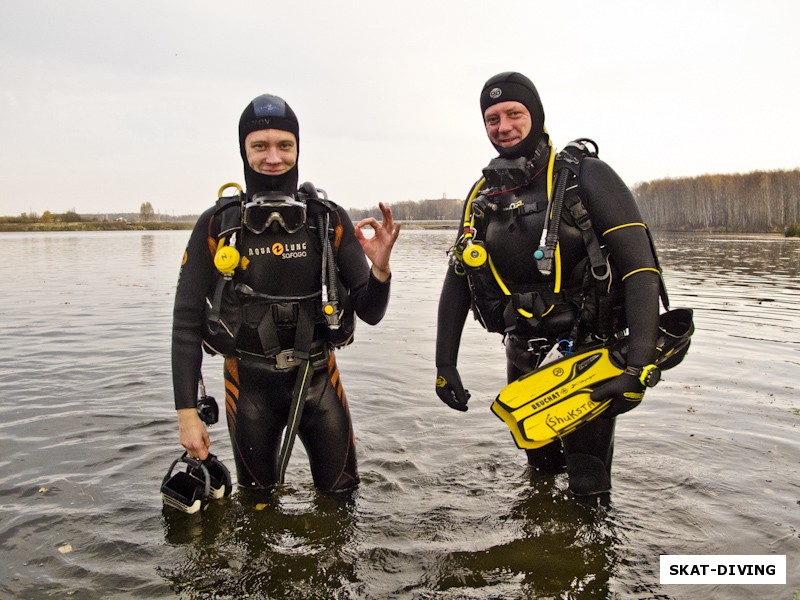 Гунов Данила, Шукста Игорь, первый опыт в открытой воде