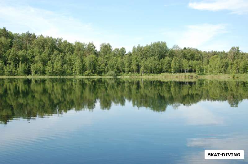 Круглое озеро рядом со стоянкой Виноградова