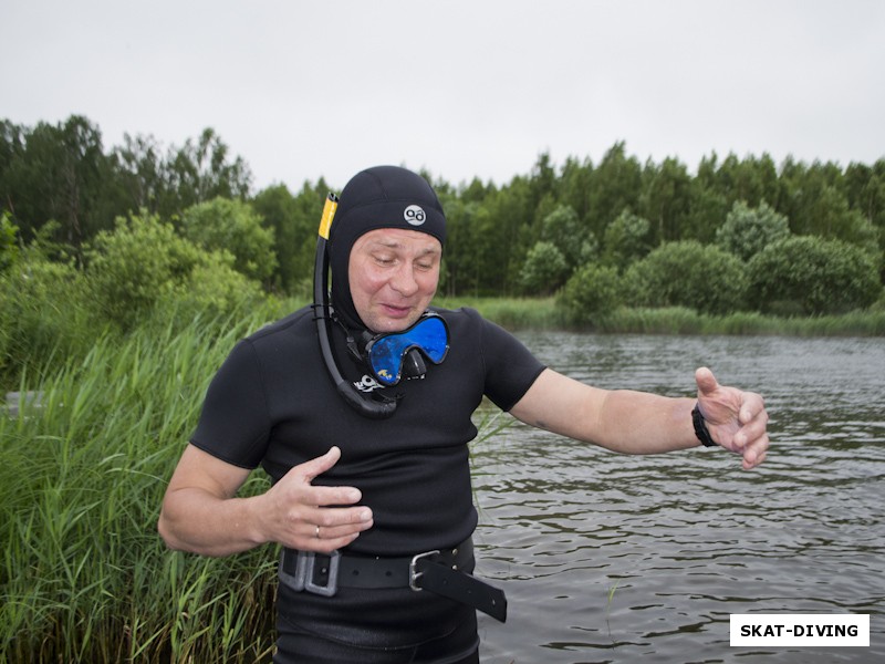 Шиленков Сергей, "вот такую креветку видел"