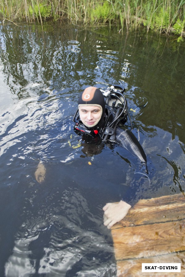 Рощин Артем, поздравляем с успешной сдачей открытой воды