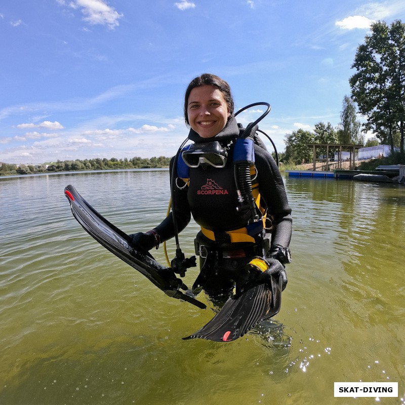 Иванова Александра, интересно, это была самая малопрозрачная вода в истории ее погружений или таки бывало труднее