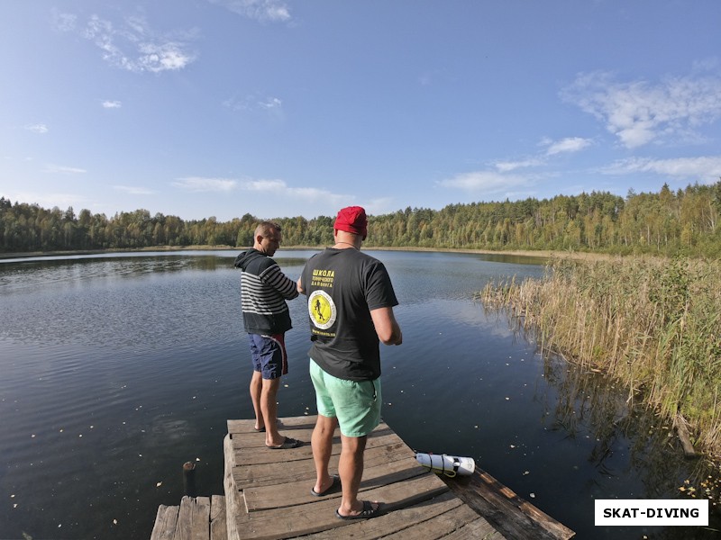 Марин Александр, Шукста Игорь, брифинг у воды