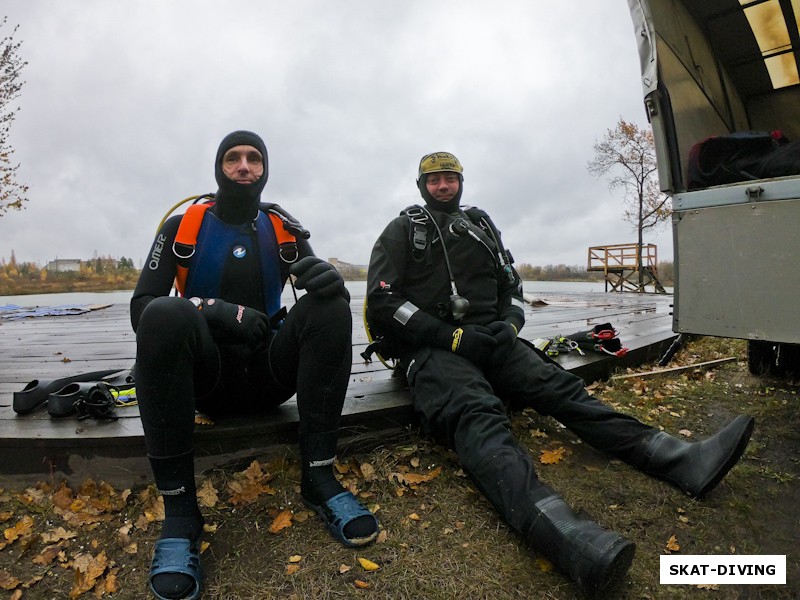 Цилиакус Дан, Шукста Игорь, присели на дорожку, как водится