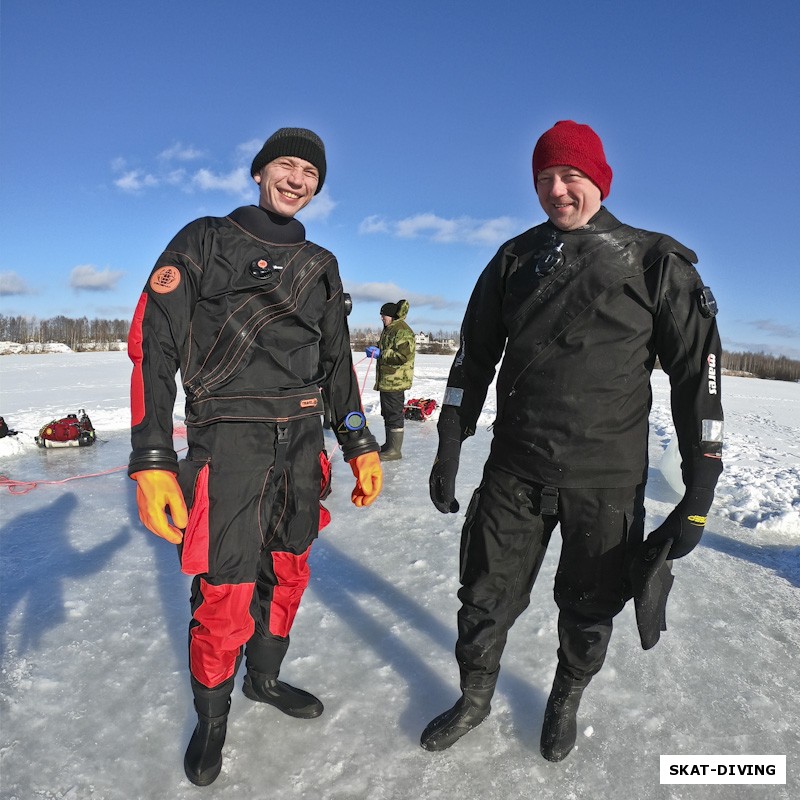 Волков Андрей, Шукста Игорь, замыкающая подледные спуски пара