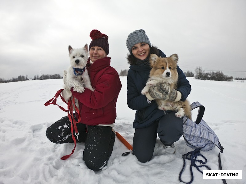 Романова Галина, Шайдт Ирина, слева "Buddy" Иры, справа "Ясмин" Романовых