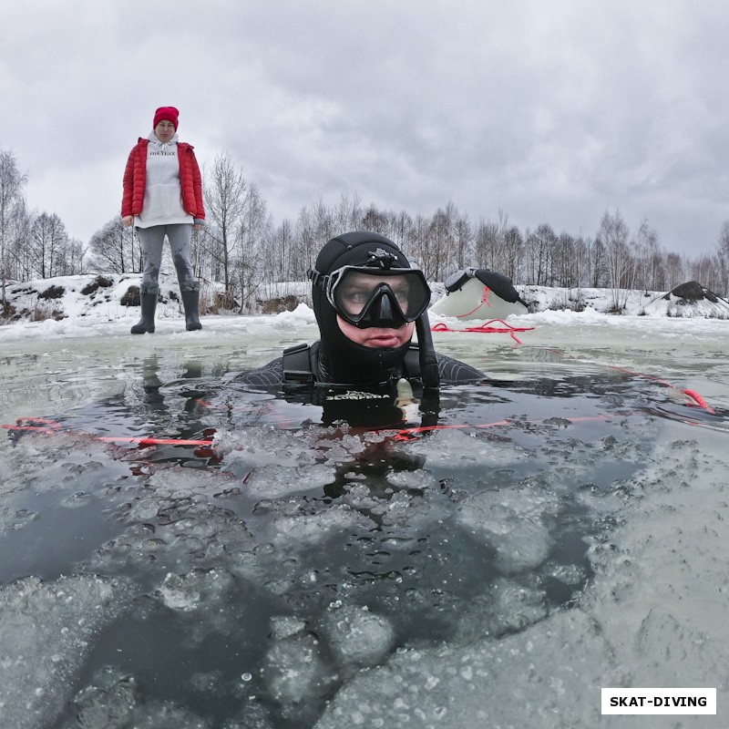 Изотко Артем, одним из первых отправился под воду