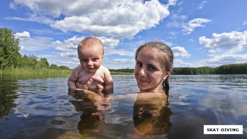 Романов Павел, Романова Софья, в теплой воде понравилось не только Ясе