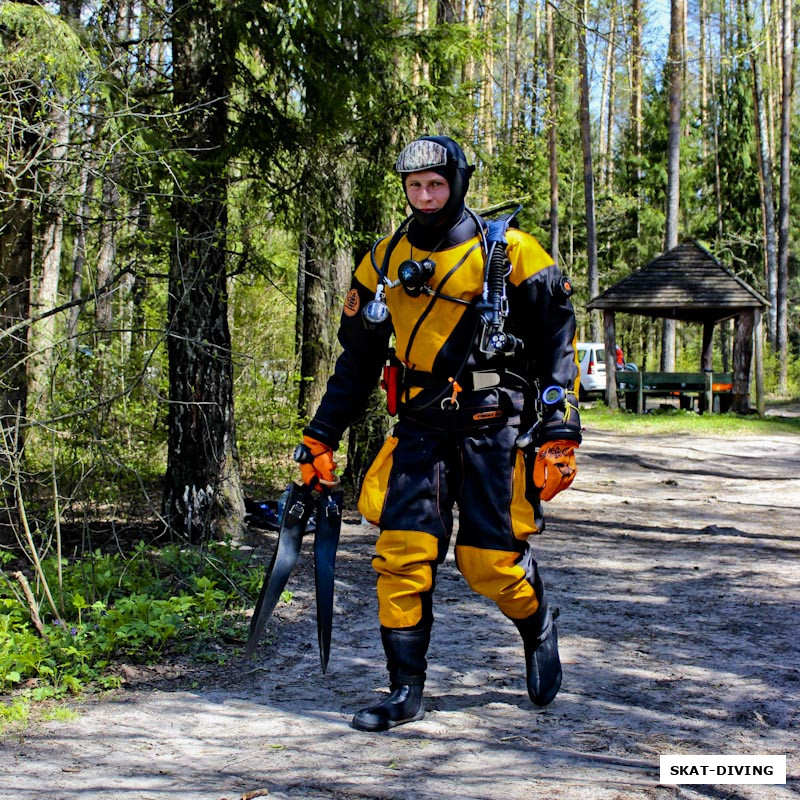 Щербаков Дмитрий, еще один житель Бежицы, не упускающий возможности понырять на Круглом