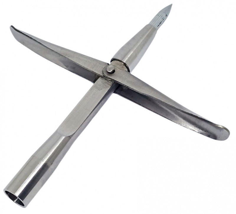 Профессиональный и очень крутой наконечник 2 лепестка «ДЮБЕЛЬ» со сменной головой от известного российского бренда SCORPENA.