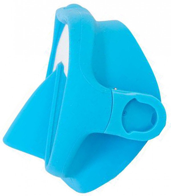 Съемный ремешок с пряжками крепится к силиконовой юбке маски, что сводит к минимуму вероятность их случайного повреждения, а также позволяет компактно сложить ее для перевозки.