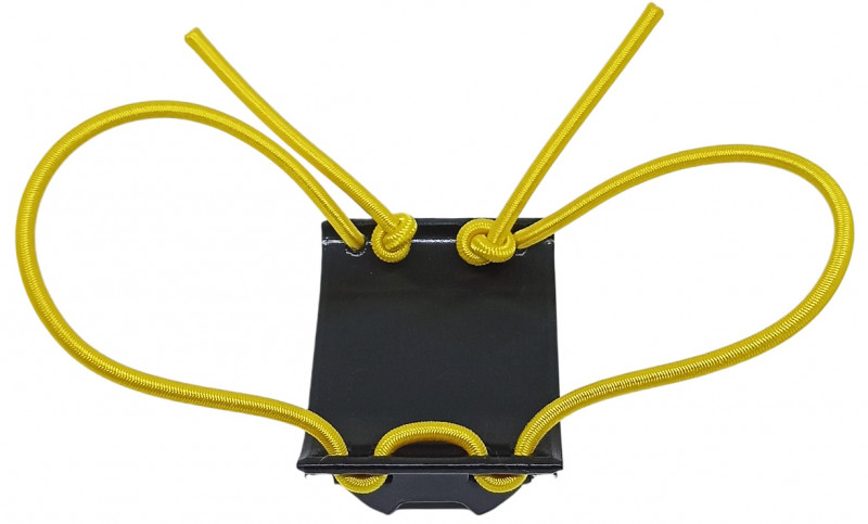 Длина резинок быстро и легко регулируется, просто потяните за торчащие свободные концы и держатель прижмется к руке плотнее.