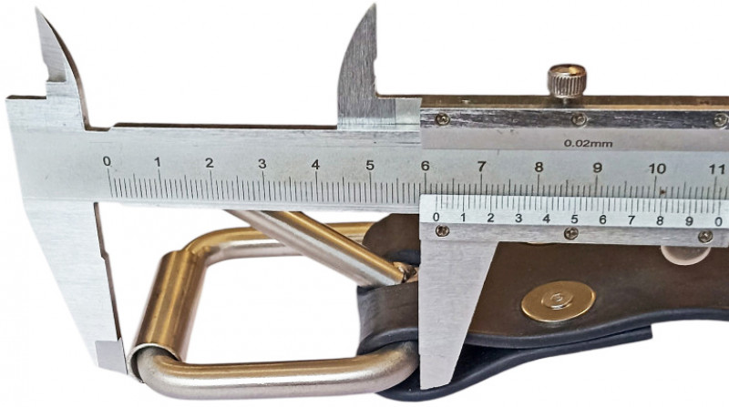 Типовая длина пряжки - 6.6см.