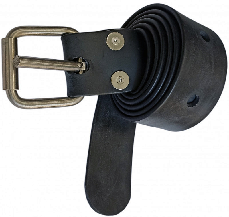 Профессиональный подводный грузовой пояс «HARD» из высококачественной резины на растяжение весьма жесткий, что хорошо при использовании большого количества груза (от 8кг и более).