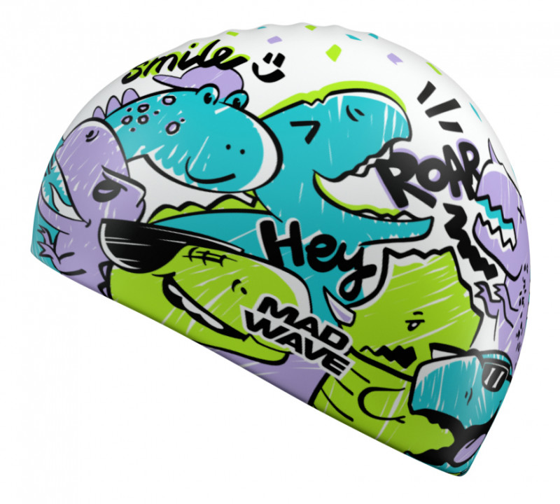 Шапка хорошо тянется, плотно облегает голову, не электризует и не тянет волосы, предотвращая их попадание в глаза и под детали очков или купальника. Универсальный размер шапочки подходит и взрослым, и детям.