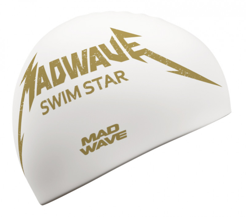 Белая шапочка «ЗВЕЗДА ПЛАВАНИЯ» сразу даст понять окружающим, что на воде далеко не новичок.